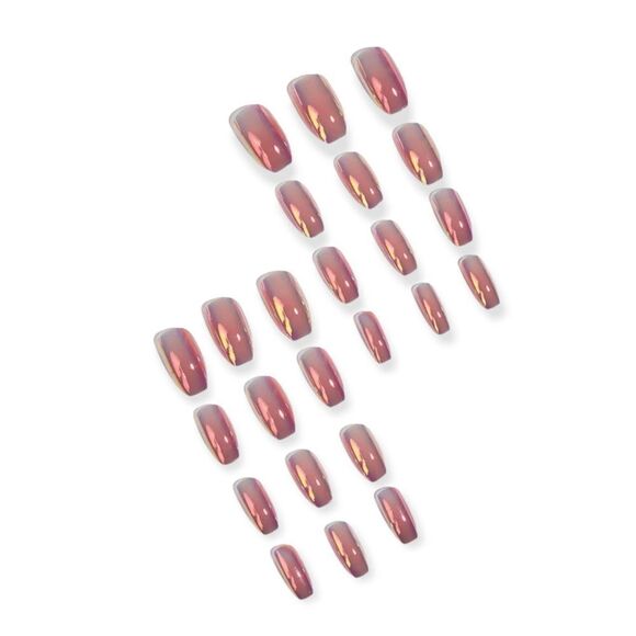 🆕Aurora Fake Press On Nails - Picture 2 of 4